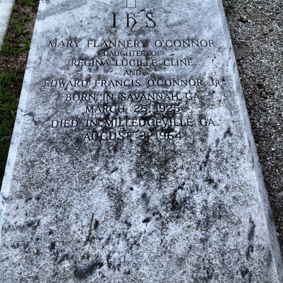 Flannery O'Connor's grave