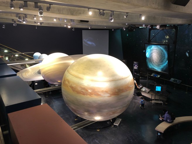 Solar system exhibit in the Griffith Observatory