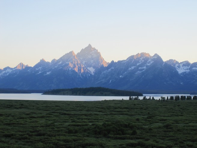 Grand Tetons from Jackson Lake Lodge
