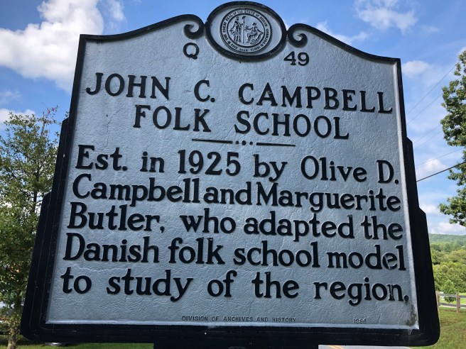 John C. Campbell Folk School historical marker
