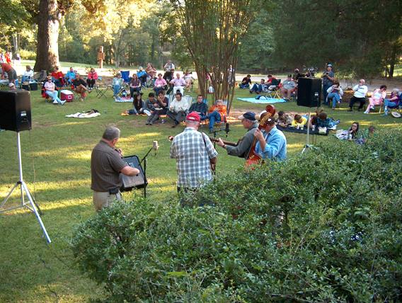Bluegrass concert at Andalusia