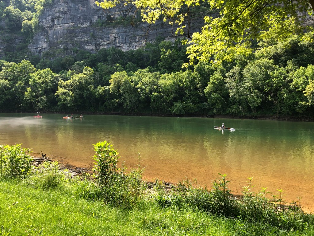 Floating on the White River at Buffalo Shoals in Arkansas