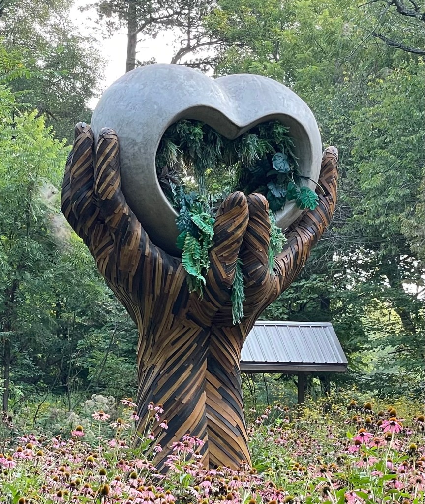 "Stone Heart in Wooden Hands" at Crystal Bridges in Bentonville, AR