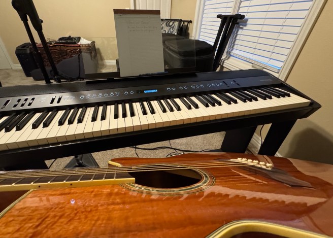 Guitar and keyboard