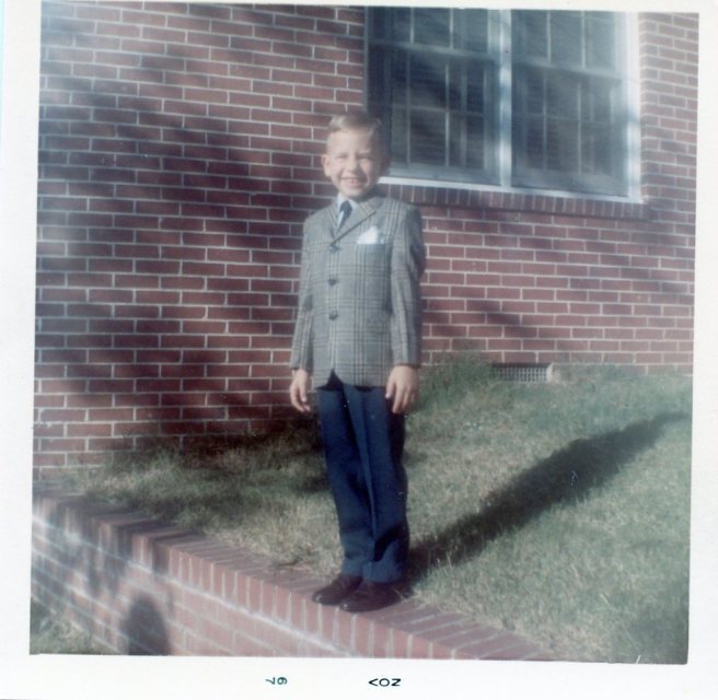 Macon, Georgia - The author all dressed up at home in November, 1967
